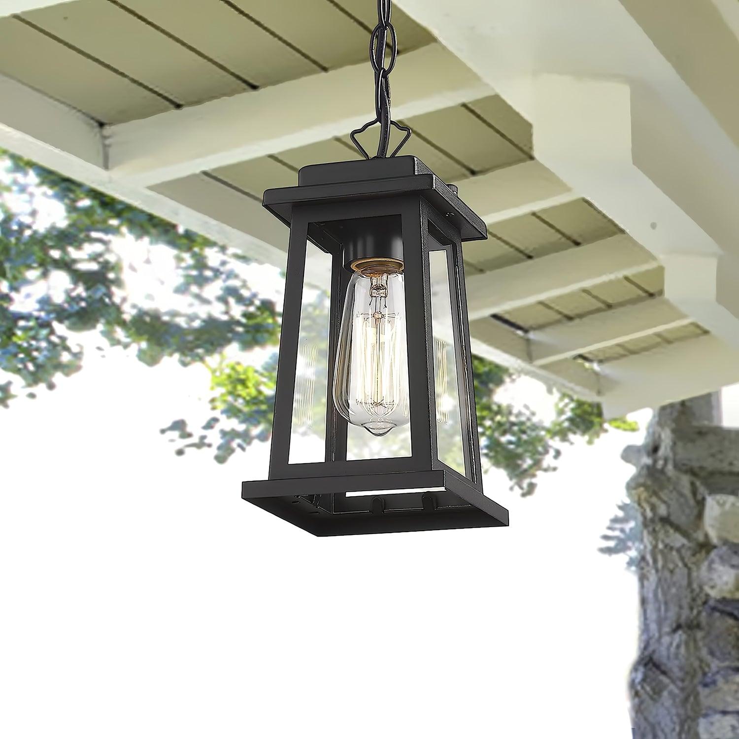 Ray Outdoor Lantern Pendant Light-Neutral Decor