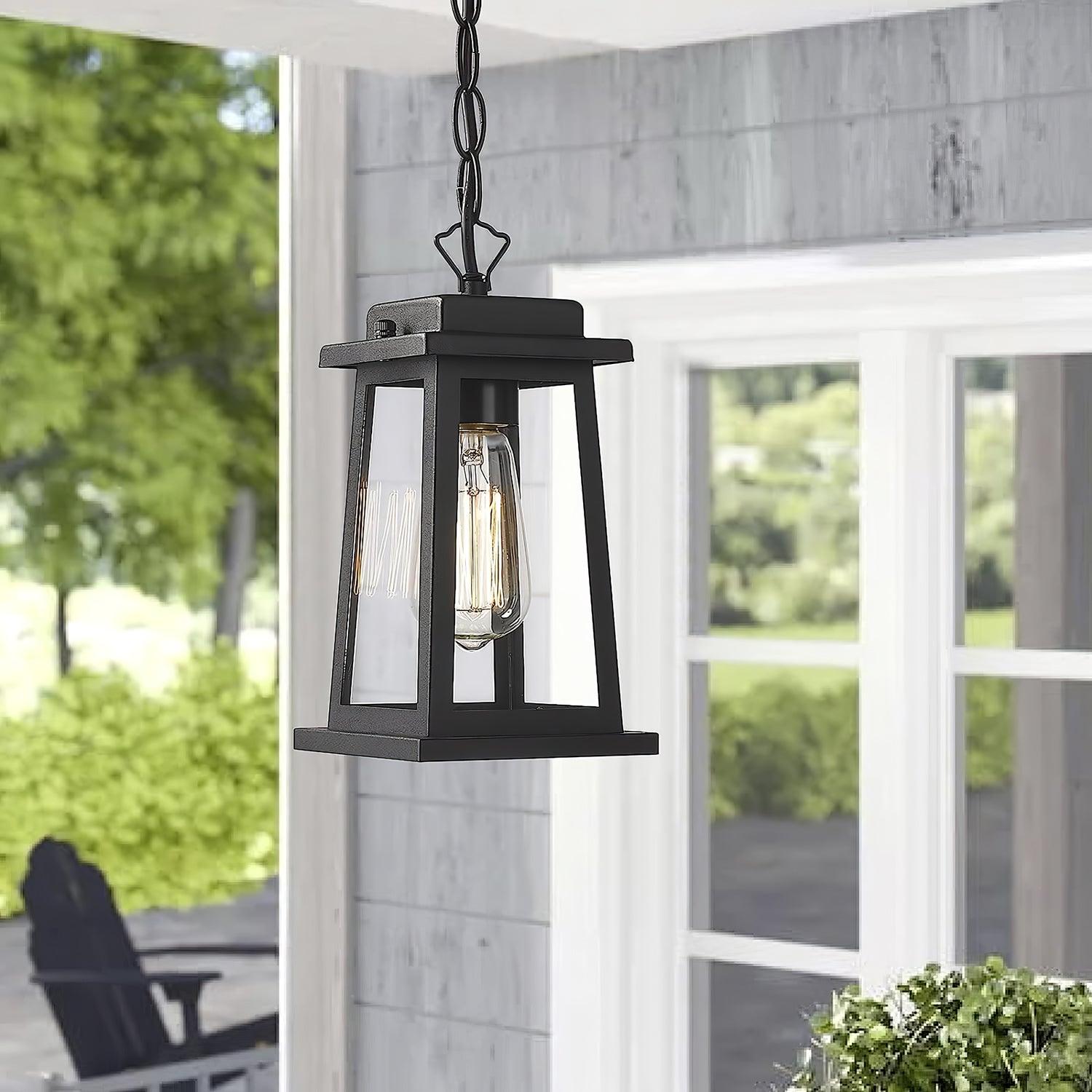 Ray Outdoor Lantern Pendant Light-Neutral Decor