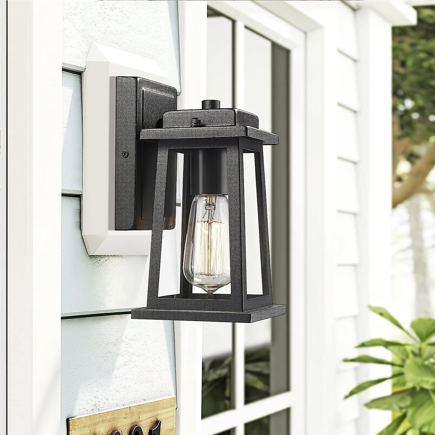 Vevelir Vintage Industrial Outdoor Lantern Wall Lamp-Neutral Decor