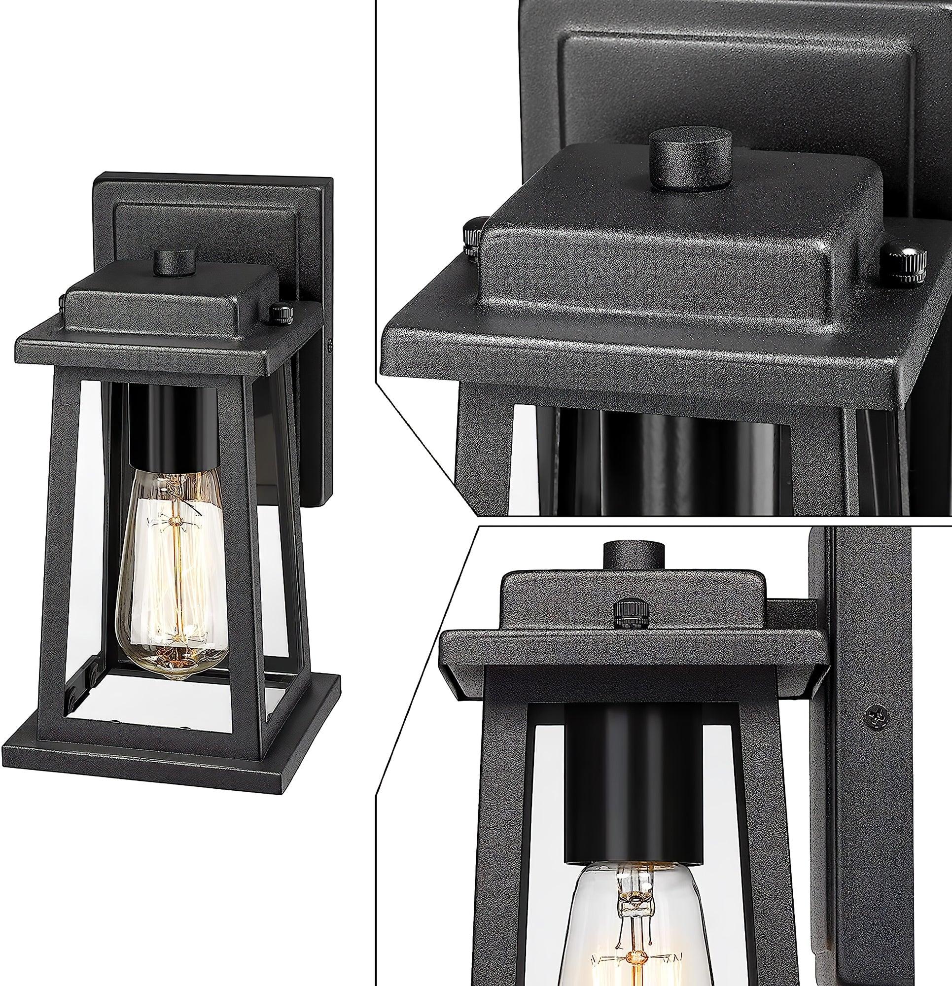 Vevelir Vintage Industrial Outdoor Lantern Wall Lamp-Neutral Decor