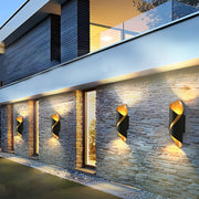 Phebe Classic LED Modern Glass Outdoor Wall Sconce