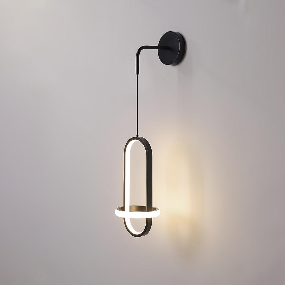 Vivianne Modern Minimalist Oval Brass Wall Light-Neutral Decor