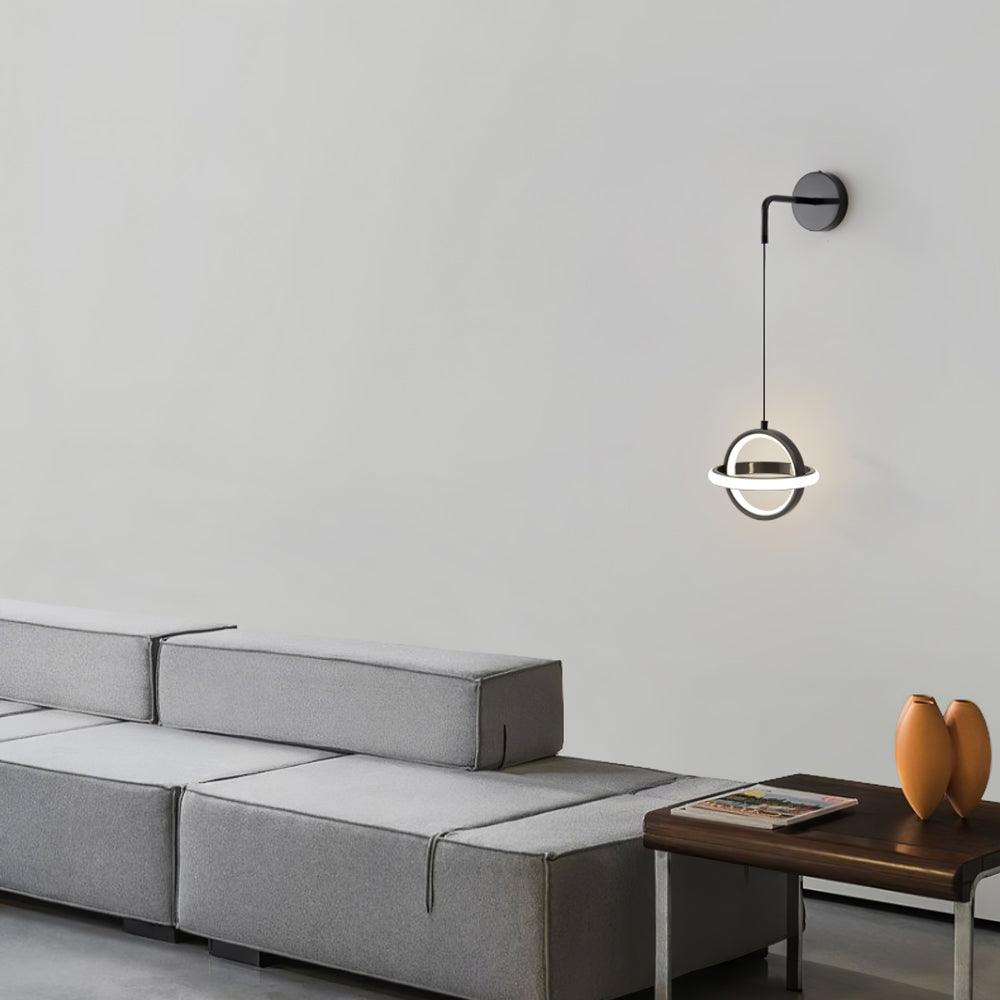 Vivianne Modern Minimalist Oval Brass Wall Light-Neutral Decor