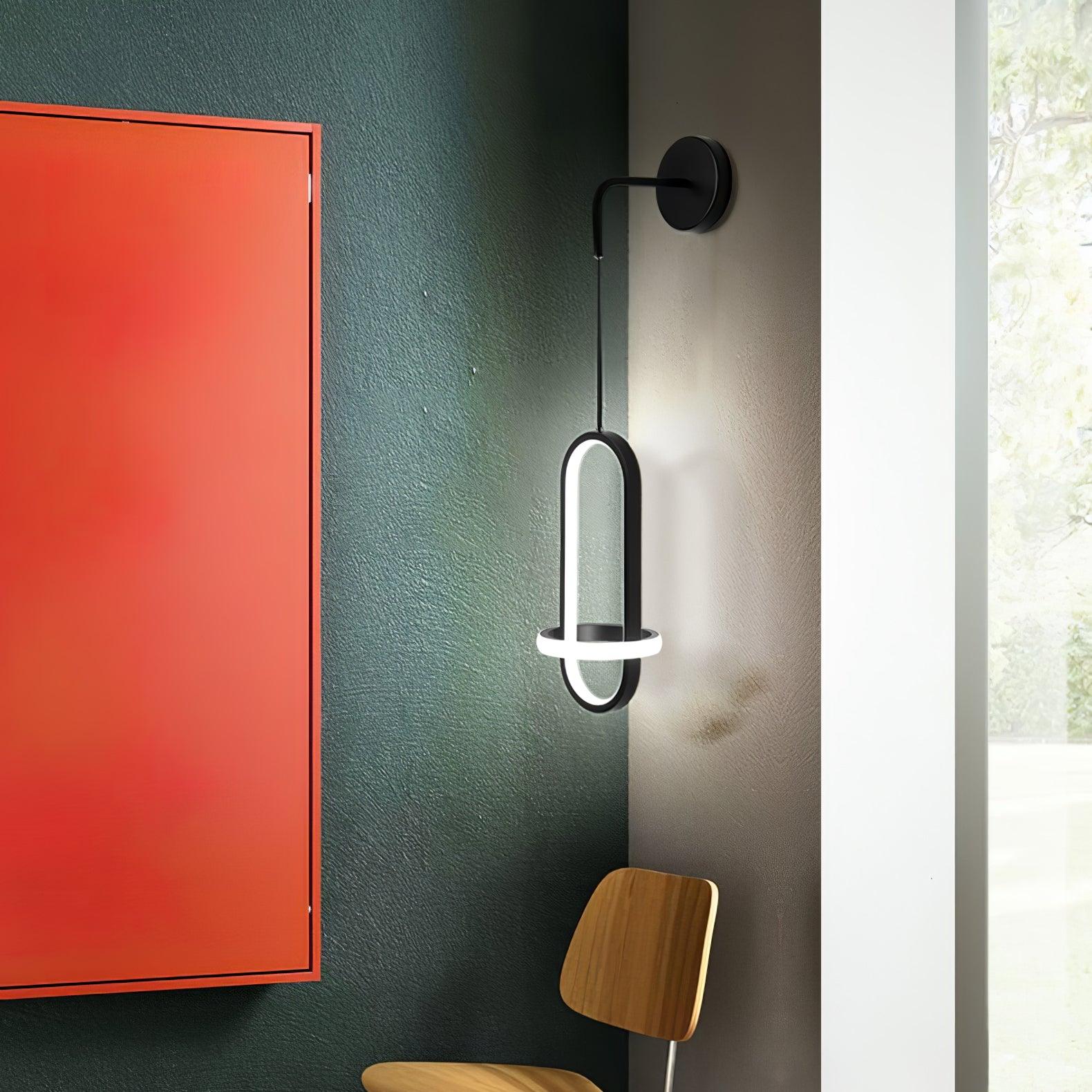 Vivianne Modern Minimalist Oval Brass Wall Light-Neutral Decor