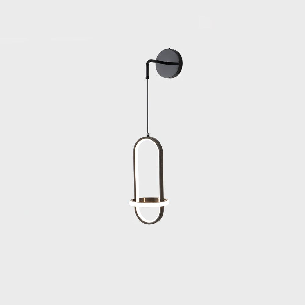 Vivianne Modern Minimalist Oval Brass Wall Light-Neutral Decor