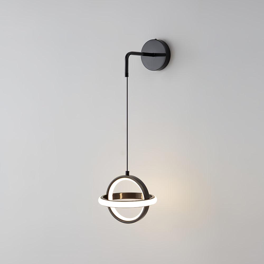 Vivianne Modern Minimalist Oval Brass Wall Light-Neutral Decor