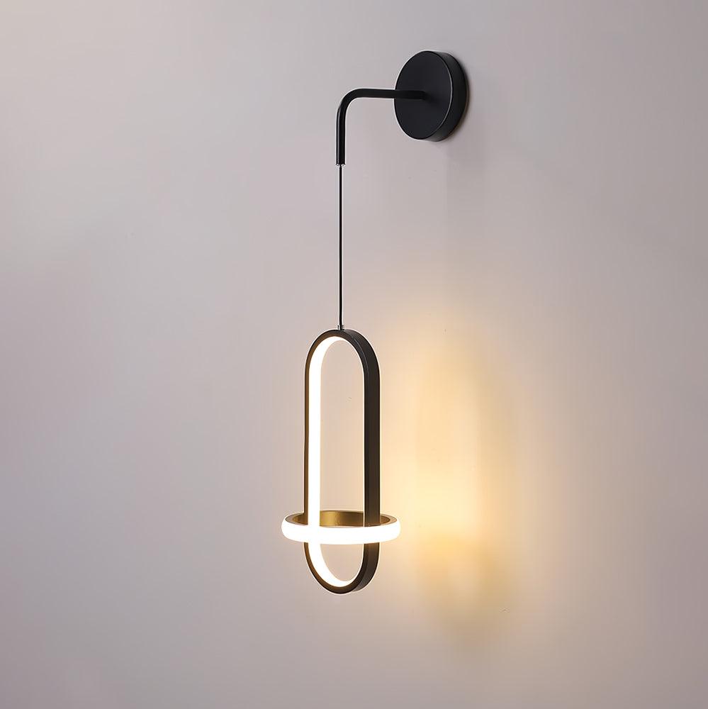 Vivianne Modern Minimalist Oval Brass Wall Light-Neutral Decor