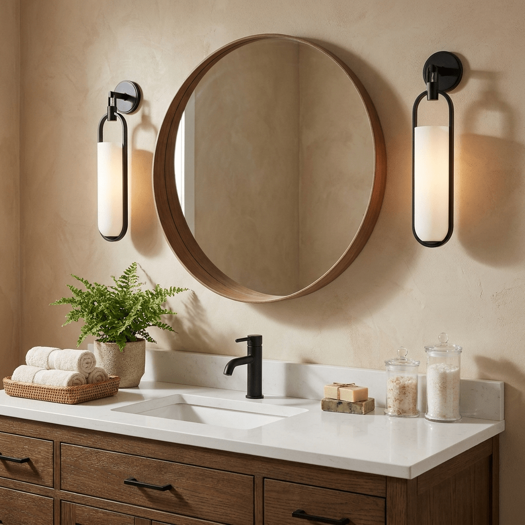 Oval Capsule Wall Sconce-Neutral Decor