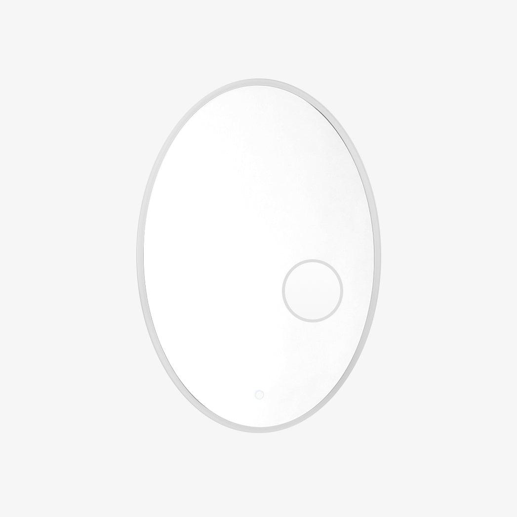 Ovariel Oval Mirror Plastic Wall Light-Neutral Decor