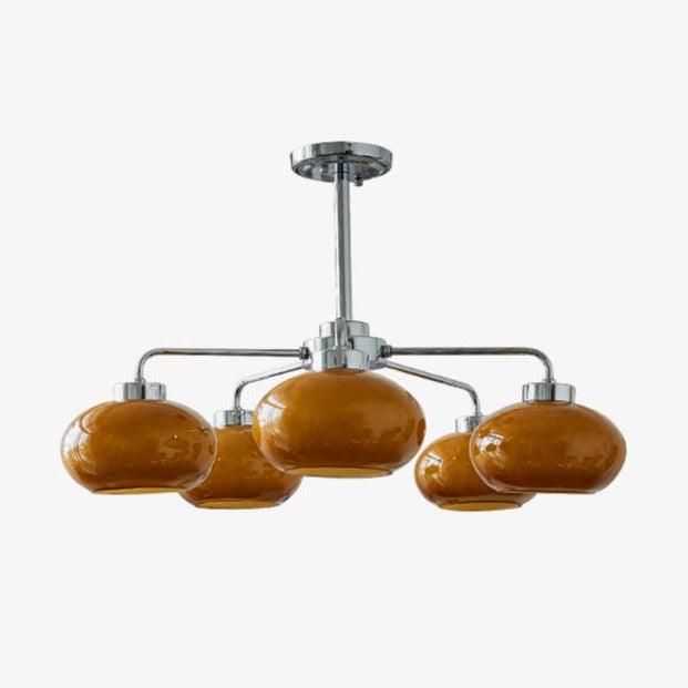 Nominex Chandelier Glass Chrome Geometric Retro-Neutral Decor