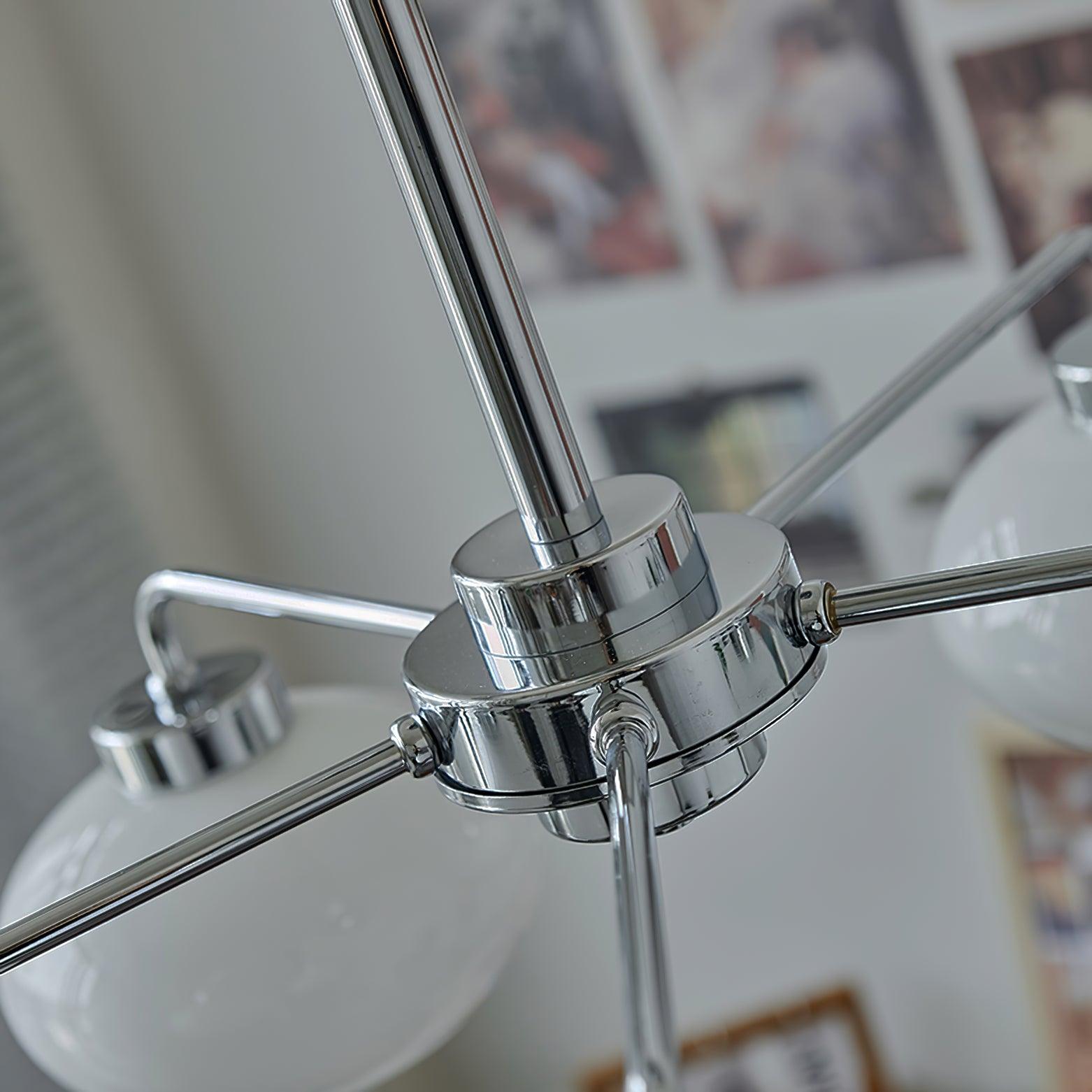 Nominex Chandelier Glass Chrome Geometric Retro-Neutral Decor