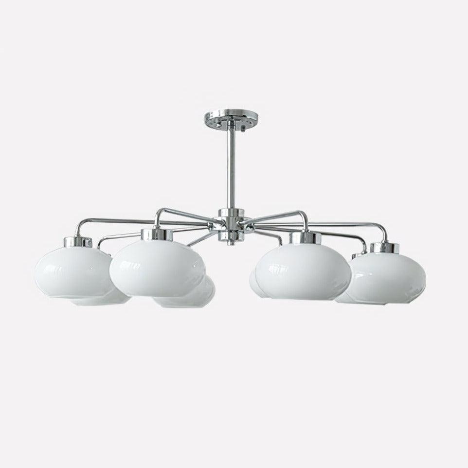 Nominex Chandelier Glass Chrome Geometric Retro-Neutral Decor
