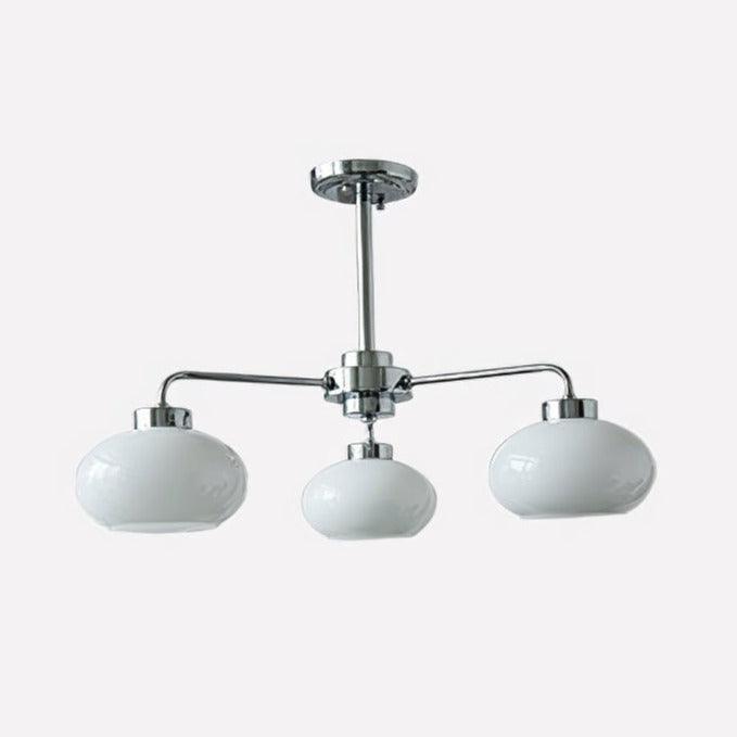Nominex Chandelier Glass Chrome Geometric Retro-Neutral Decor