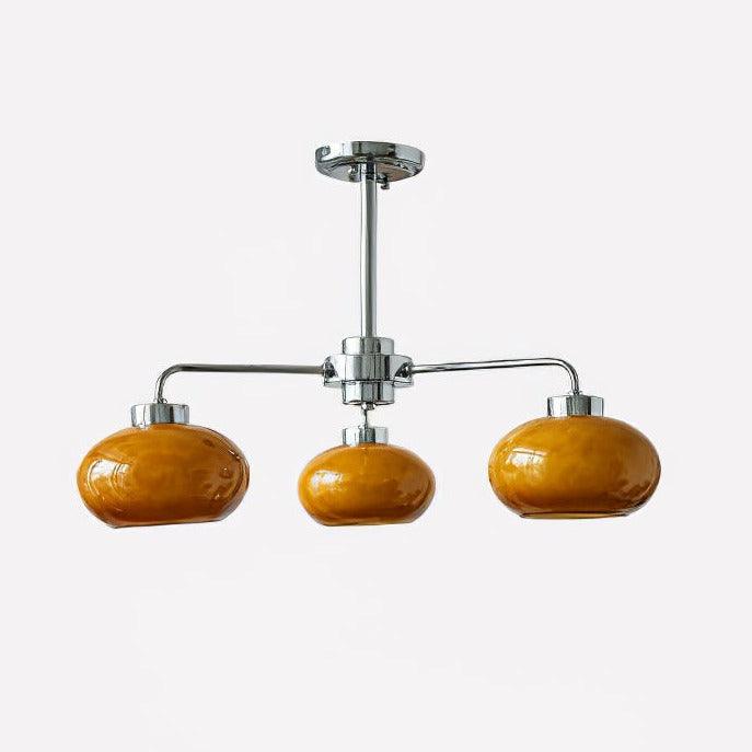 Nominex Chandelier Glass Chrome Geometric Retro-Neutral Decor