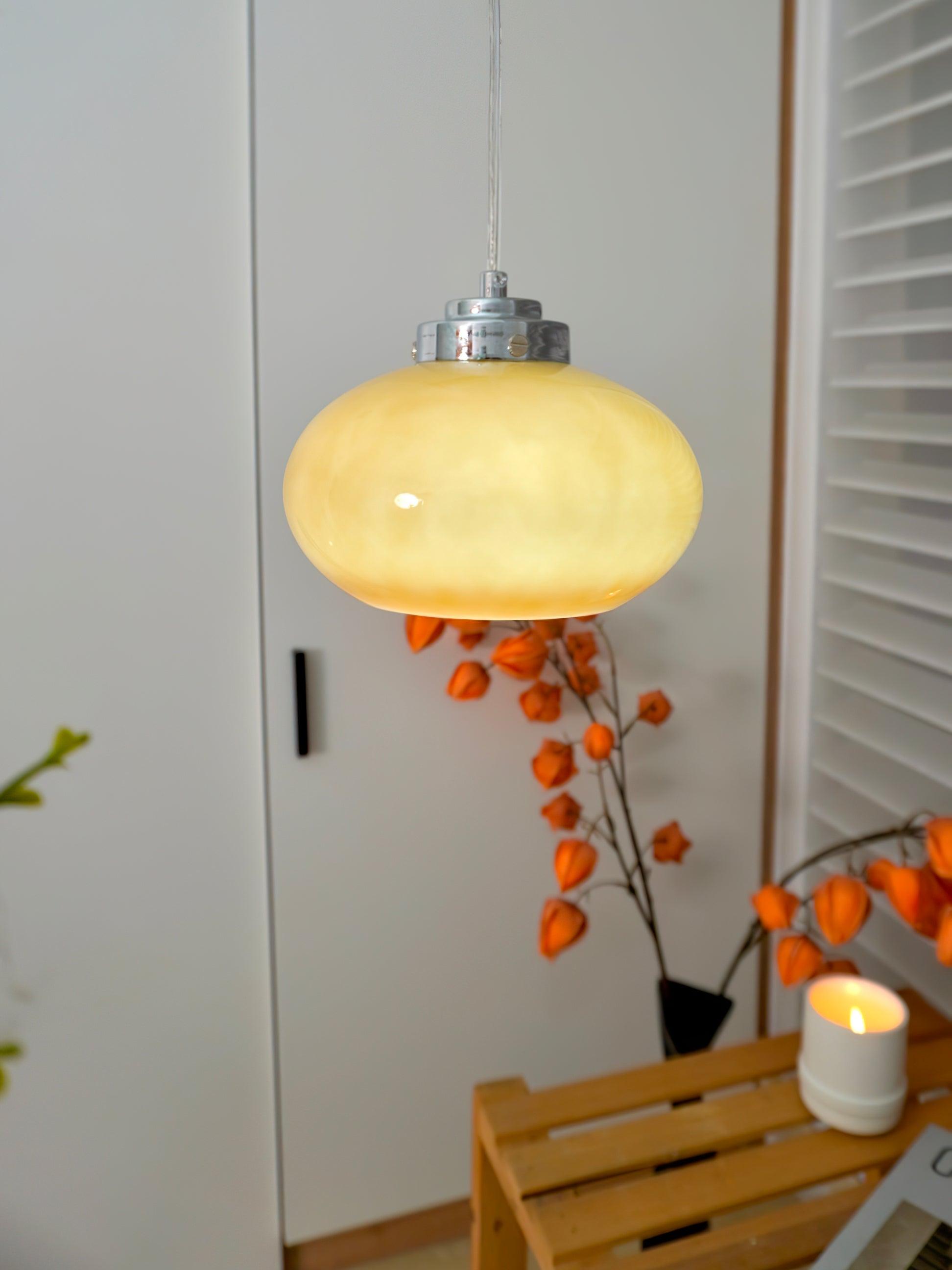 Tavira Glass Retro Pendant Light-Neutral Decor