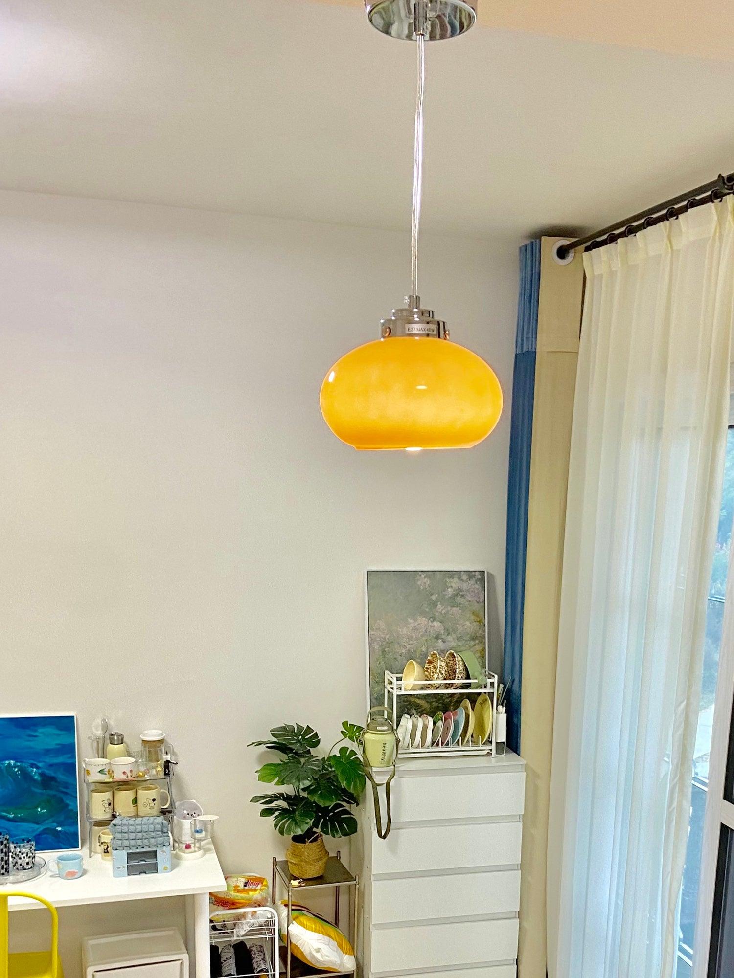 Tavira Glass Retro Pendant Light-Neutral Decor