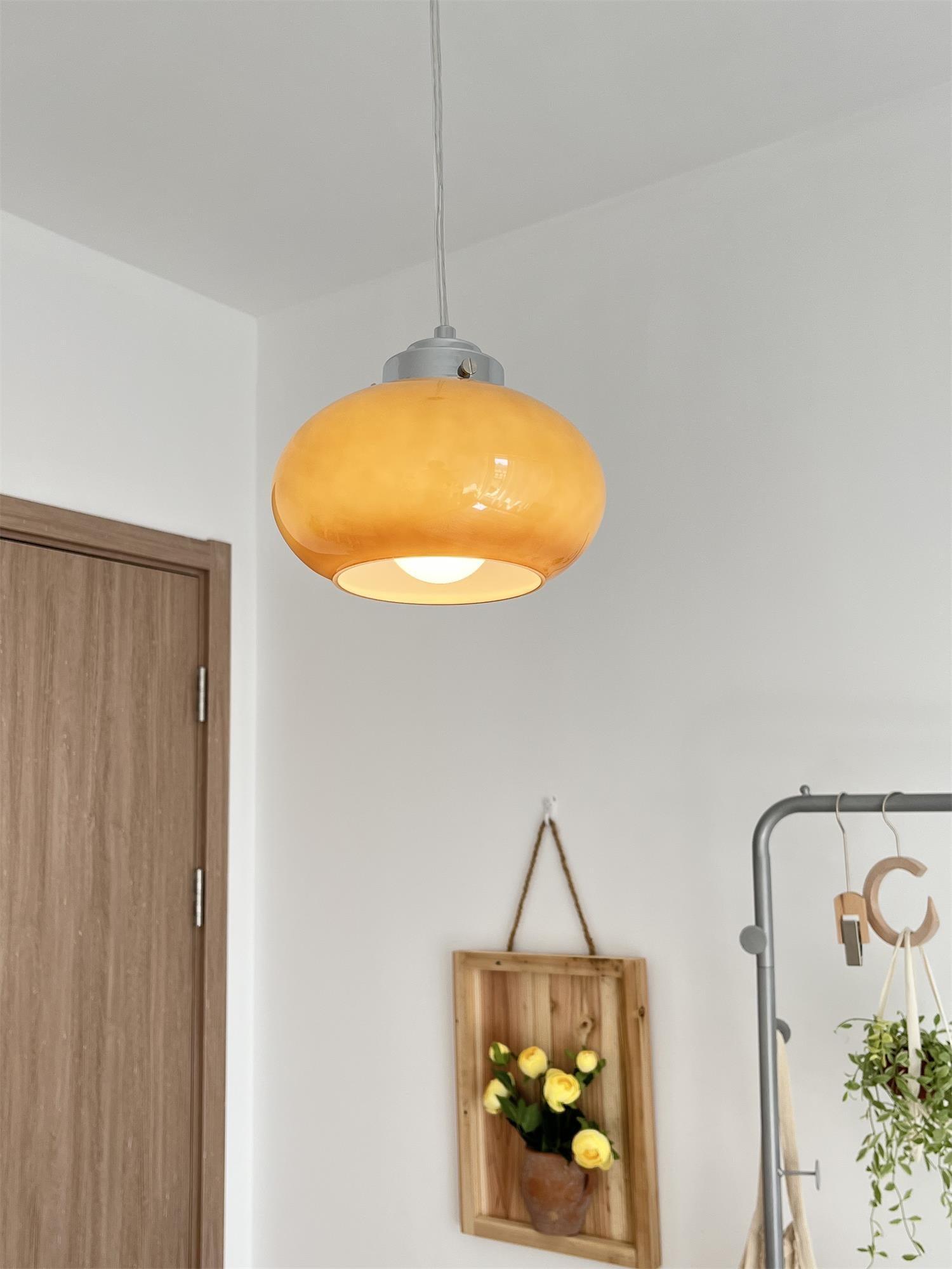 Tavira Glass Retro Pendant Light-Neutral Decor