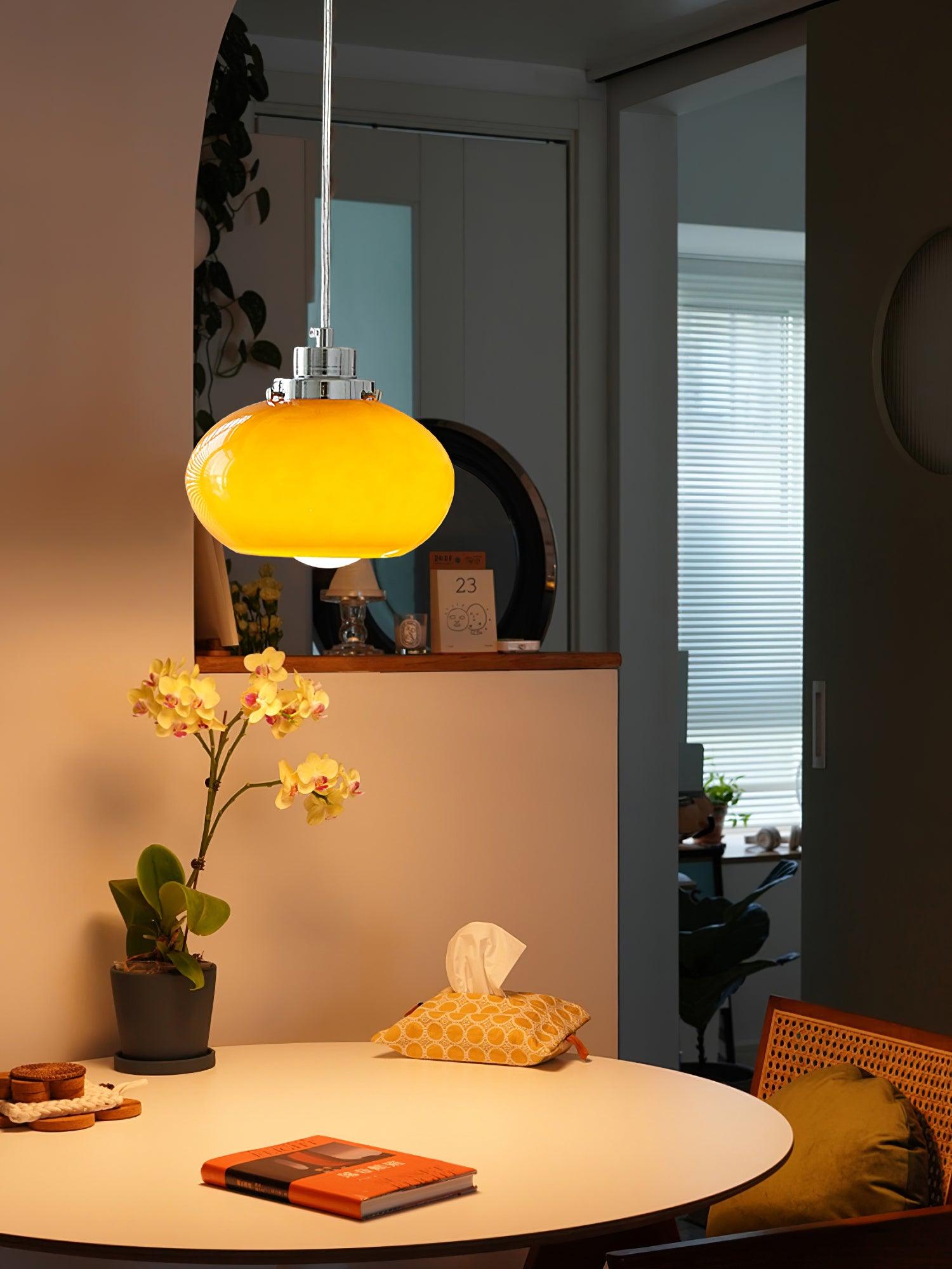Tavira Glass Retro Pendant Light-Neutral Decor