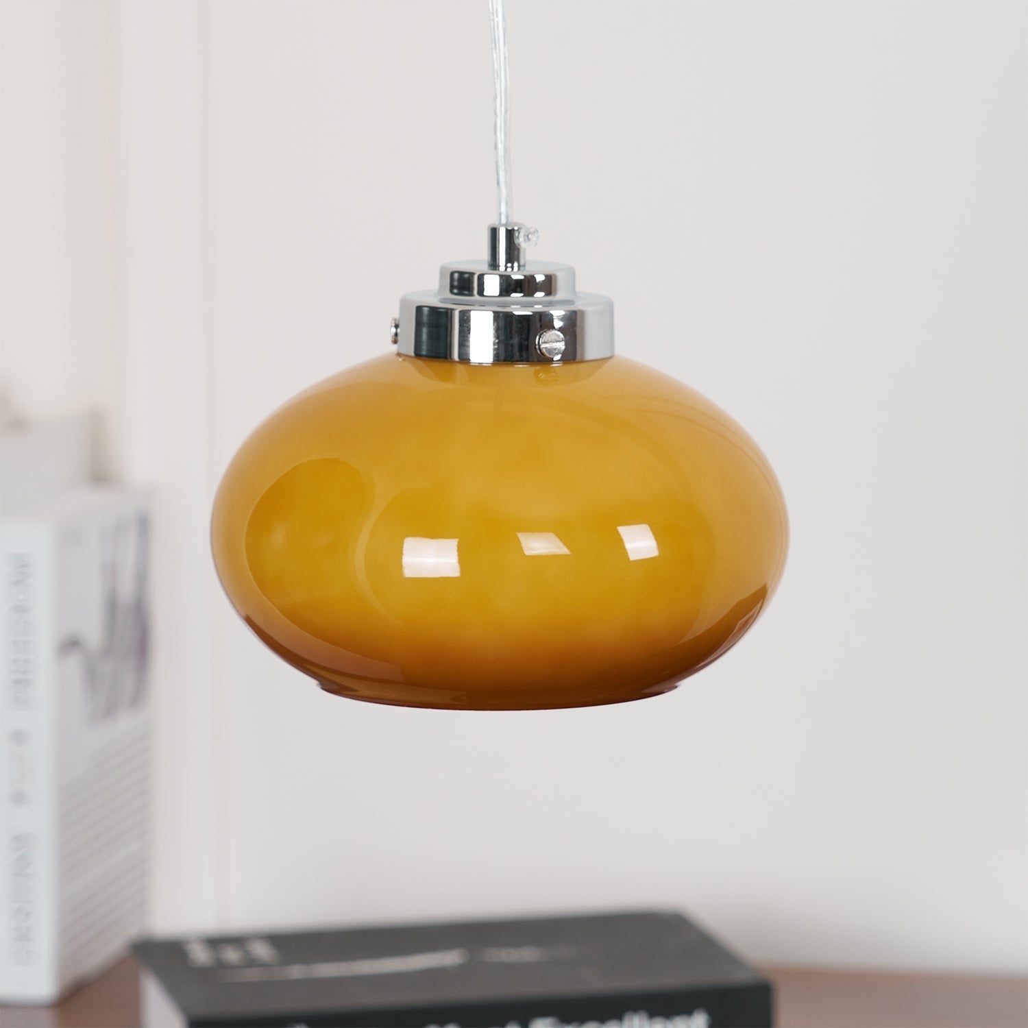 Tavira Glass Retro Pendant Light-Neutral Decor