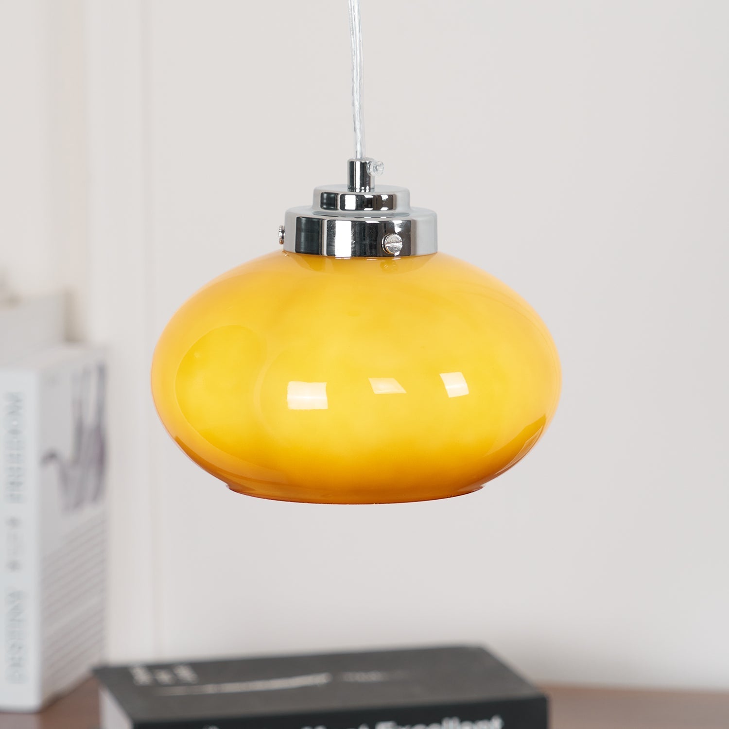 Tavira Glass Retro Pendant Light-Neutral Decor
