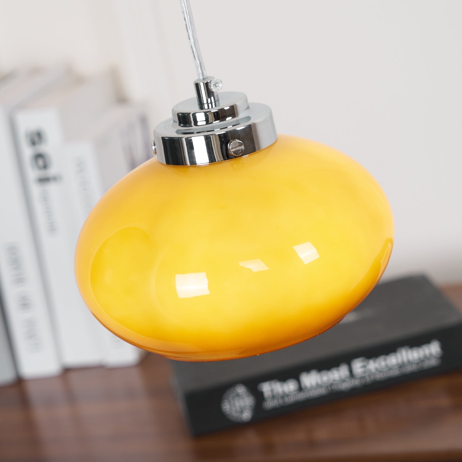 Tavira Glass Retro Pendant Light-Neutral Decor