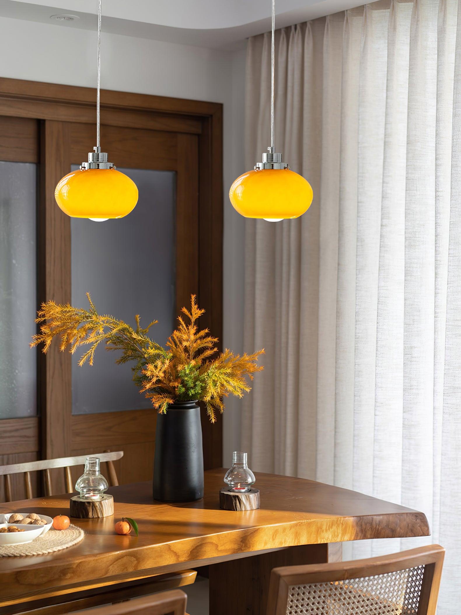 Tavira Glass Retro Pendant Light-Neutral Decor