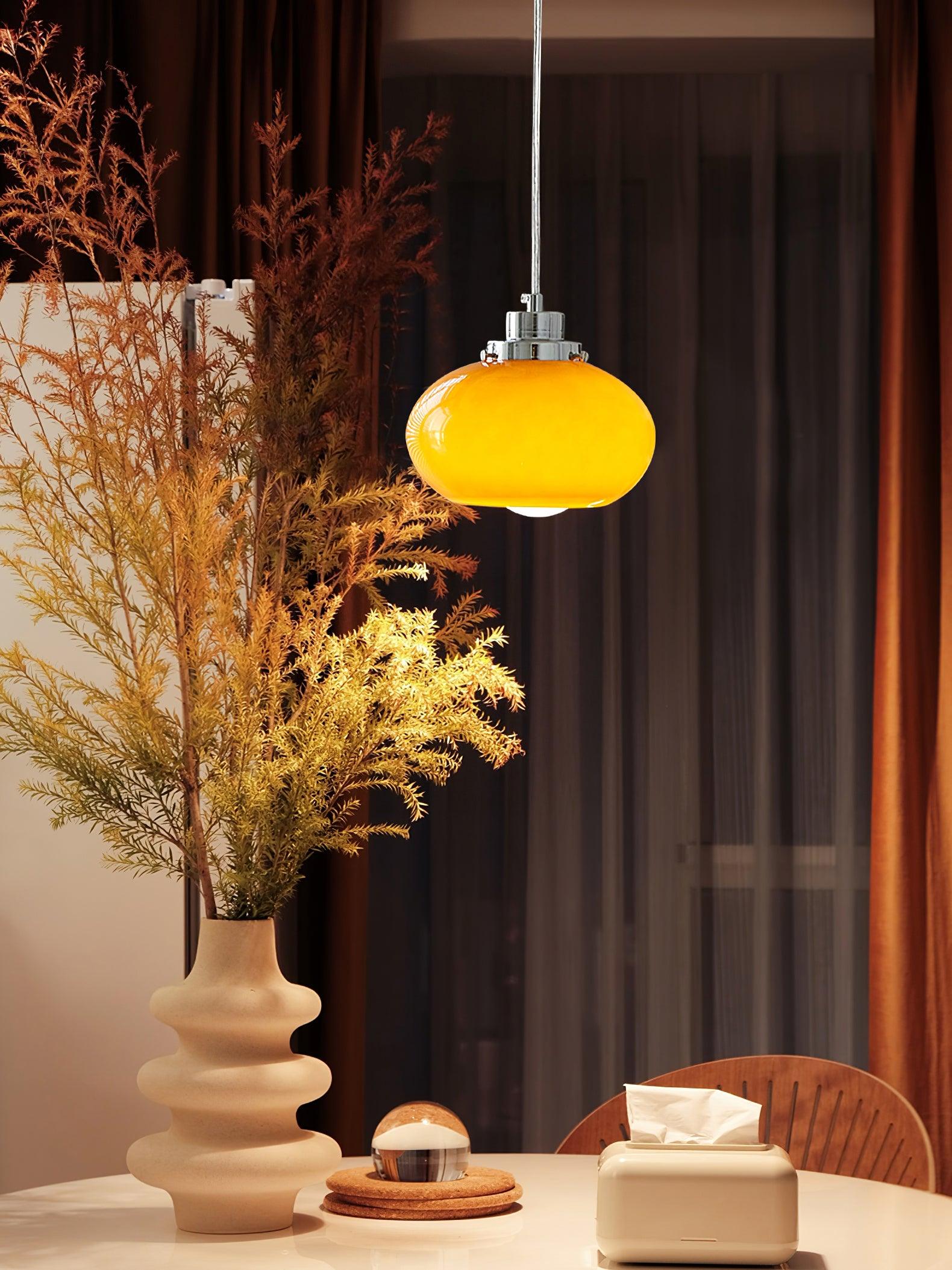 Tavira Glass Retro Pendant Light-Neutral Decor