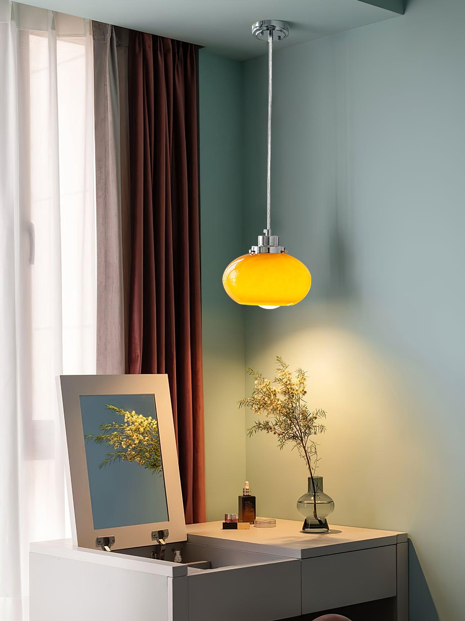 Tavira Glass Retro Pendant Light-Neutral Decor