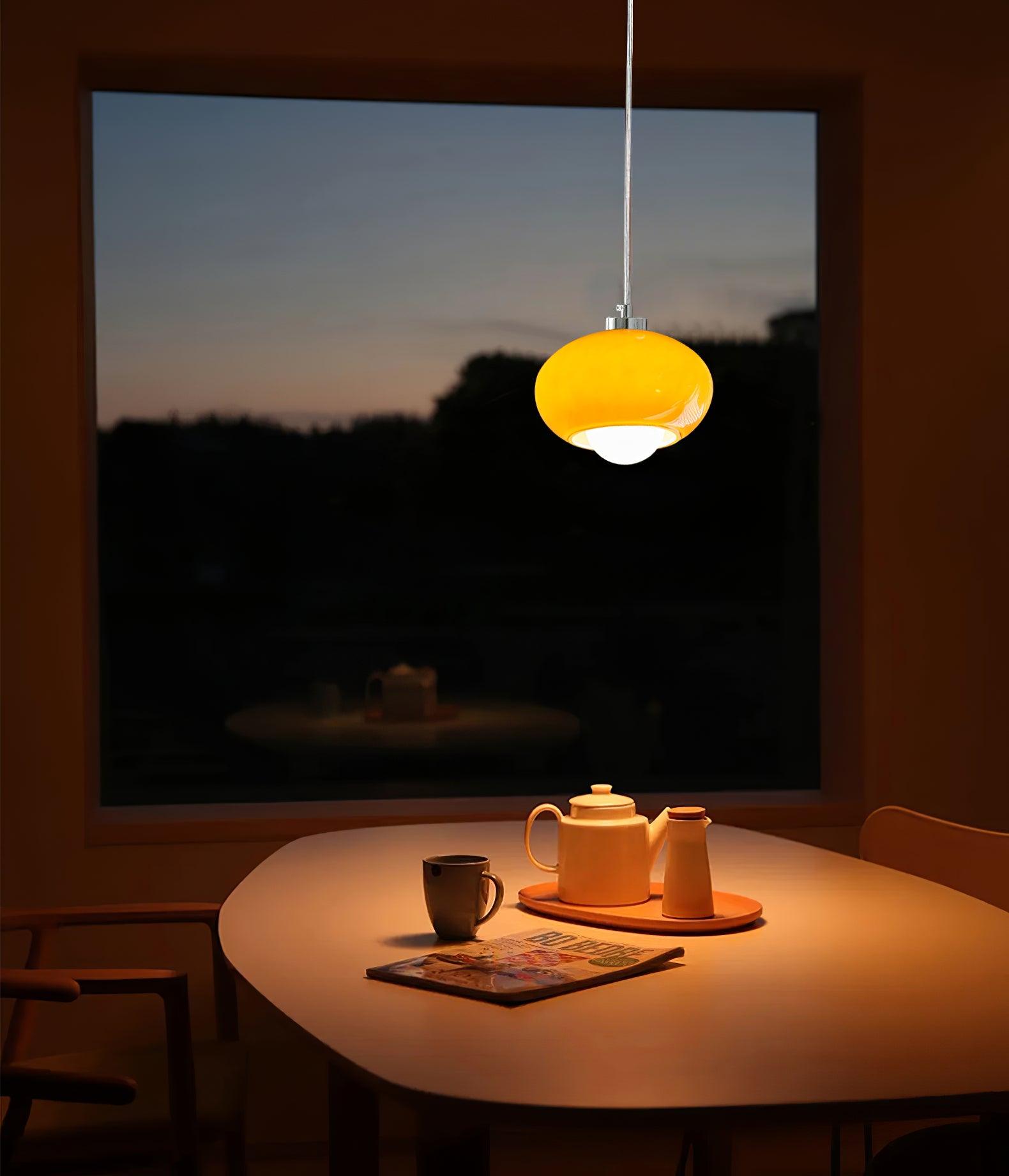 Tavira Glass Retro Pendant Light-Neutral Decor