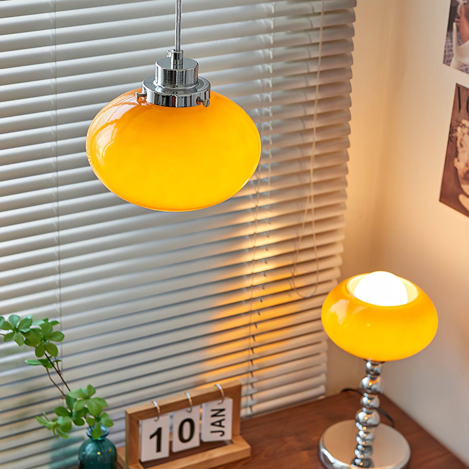 Tavira Glass Retro Pendant Light-Neutral Decor