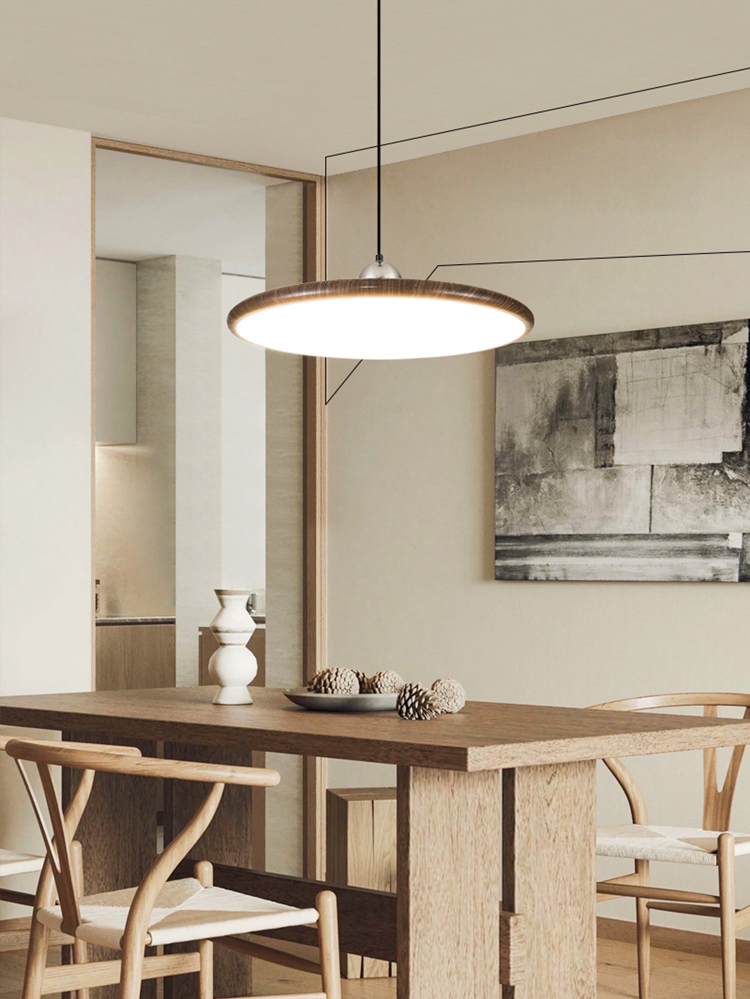 Chole Minimalist Pendant Light-Neutral Decor