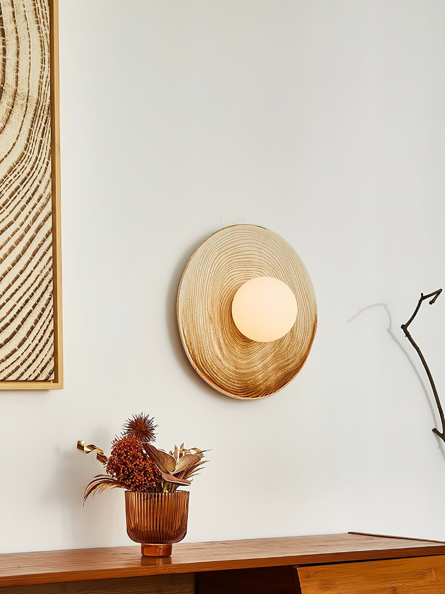 Nalem Wall lamp Nordic Art Ceramic Sconce-Neutral Decor