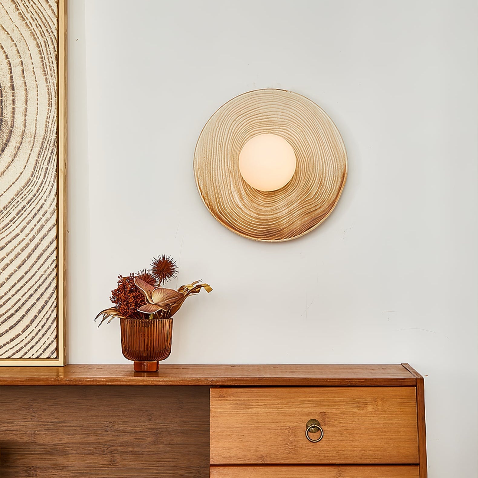 Nalem Wall lamp Nordic Art Ceramic Sconce-Neutral Decor