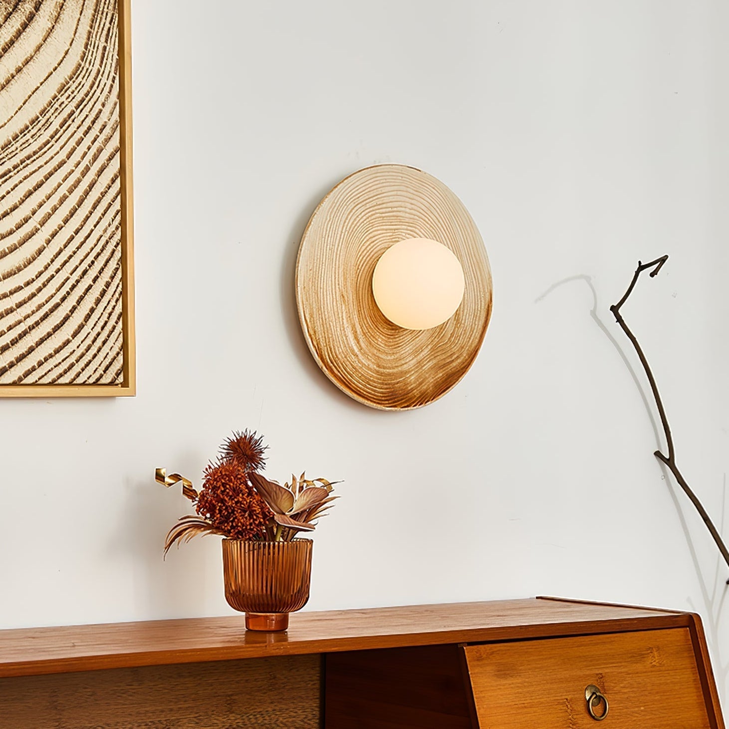 Nalem Wall lamp Nordic Art Ceramic Sconce-Neutral Decor