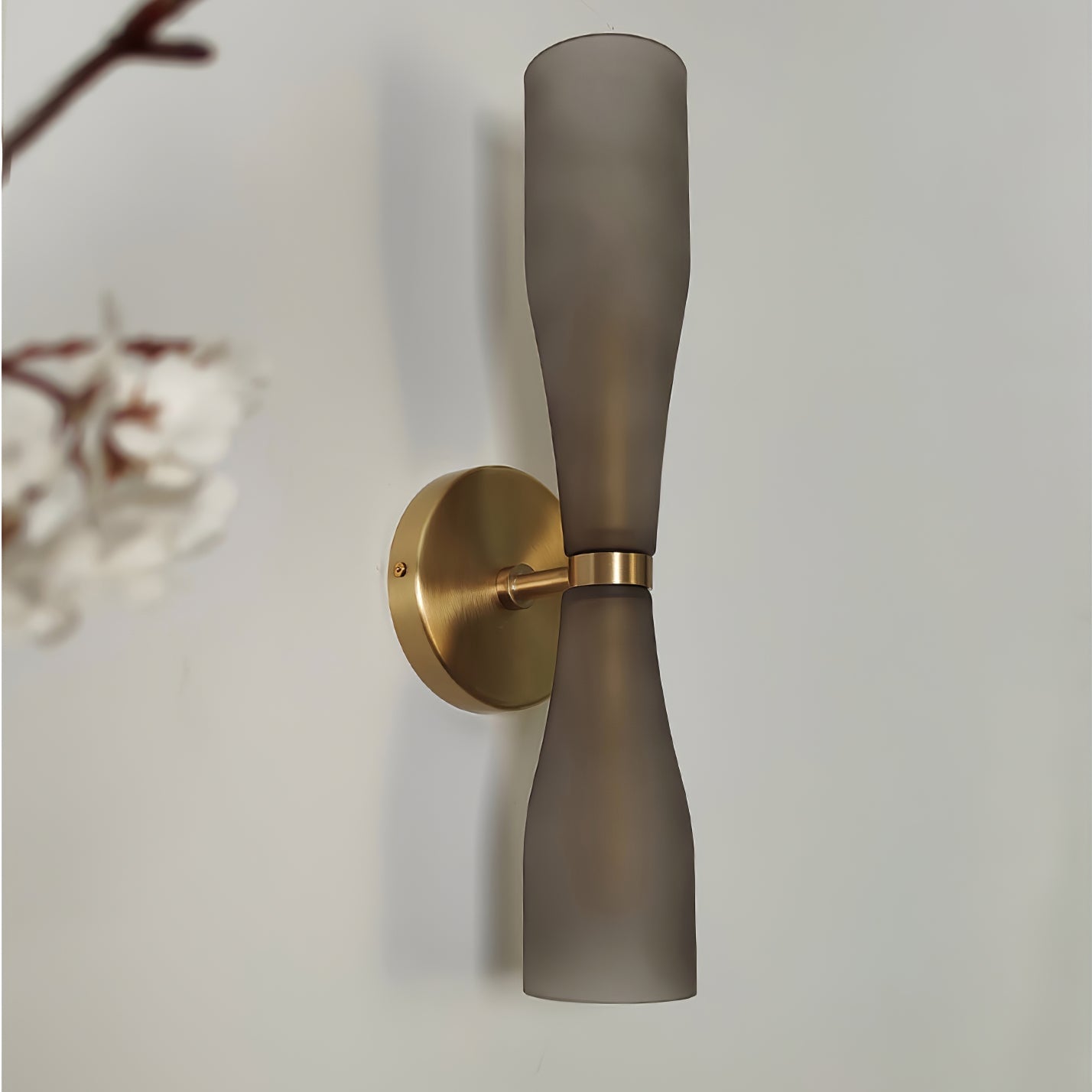 Torch Modern Glass Wall Light-Neutral Decor
