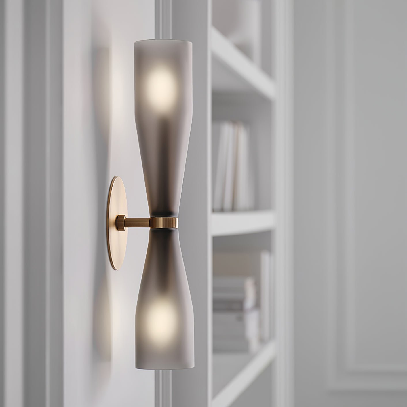 Torch Modern Glass Wall Light-Neutral Decor