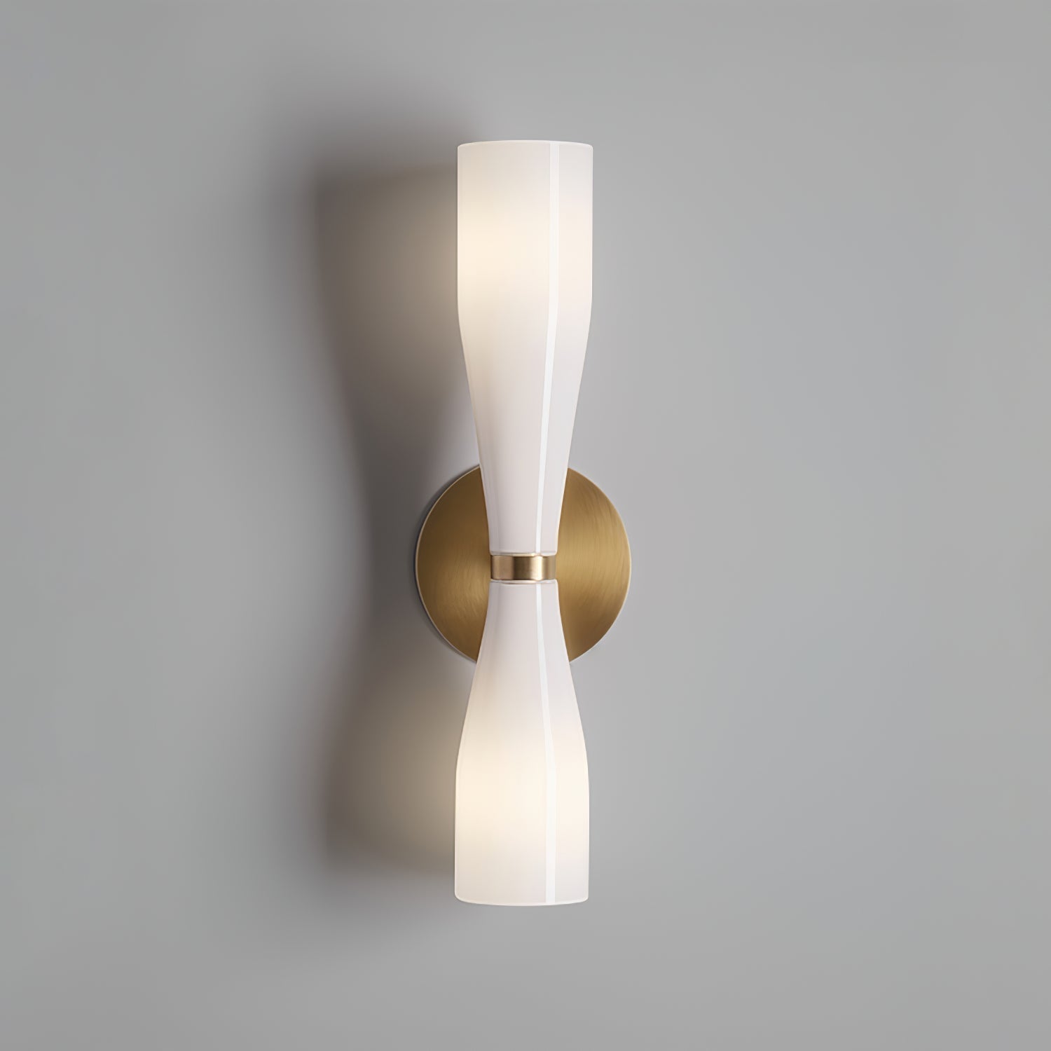 Torch Modern Glass Wall Light-Neutral Decor