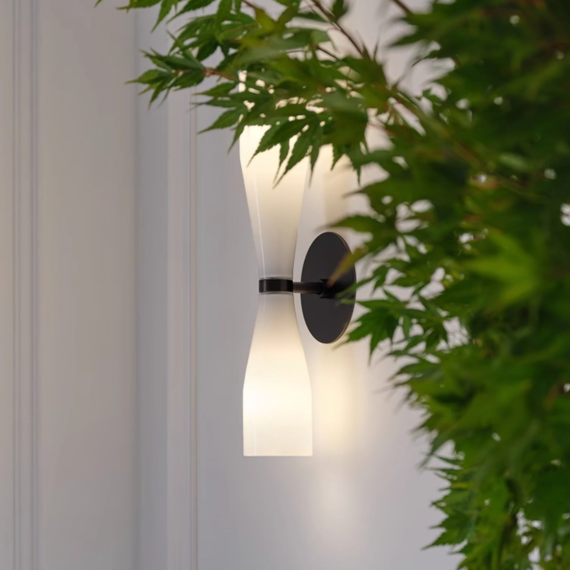 Torch Modern Glass Wall Light-Neutral Decor