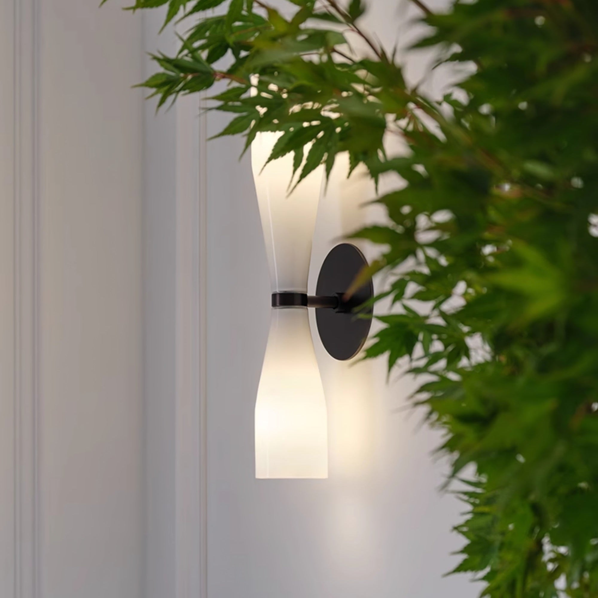 Torch Modern Glass Wall Light-Neutral Decor
