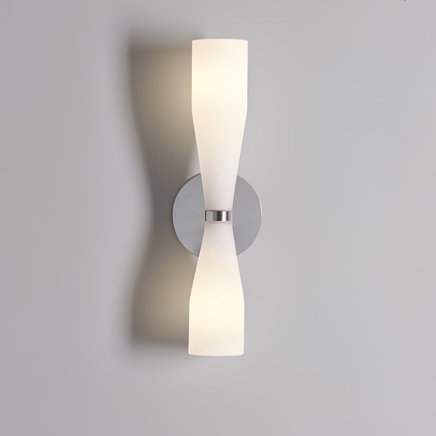 Torch Modern Glass Wall Light-Neutral Decor
