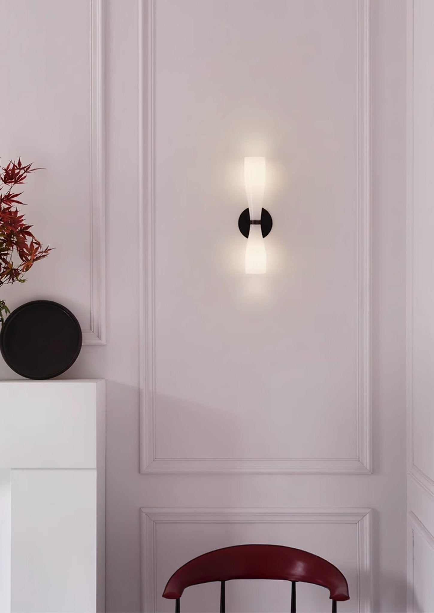 Torch Modern Glass Wall Light-Neutral Decor