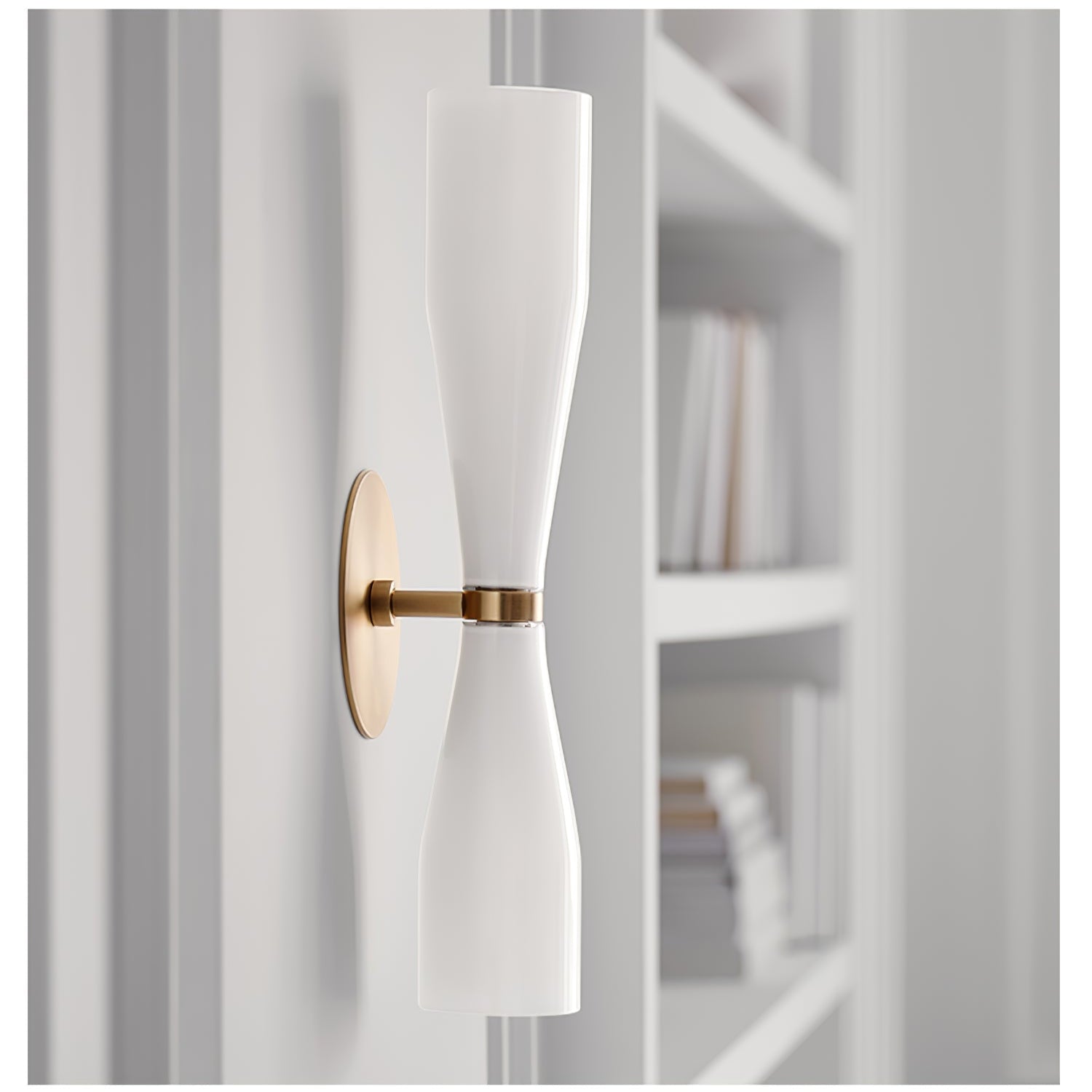 Torch Modern Glass Wall Light-Neutral Decor