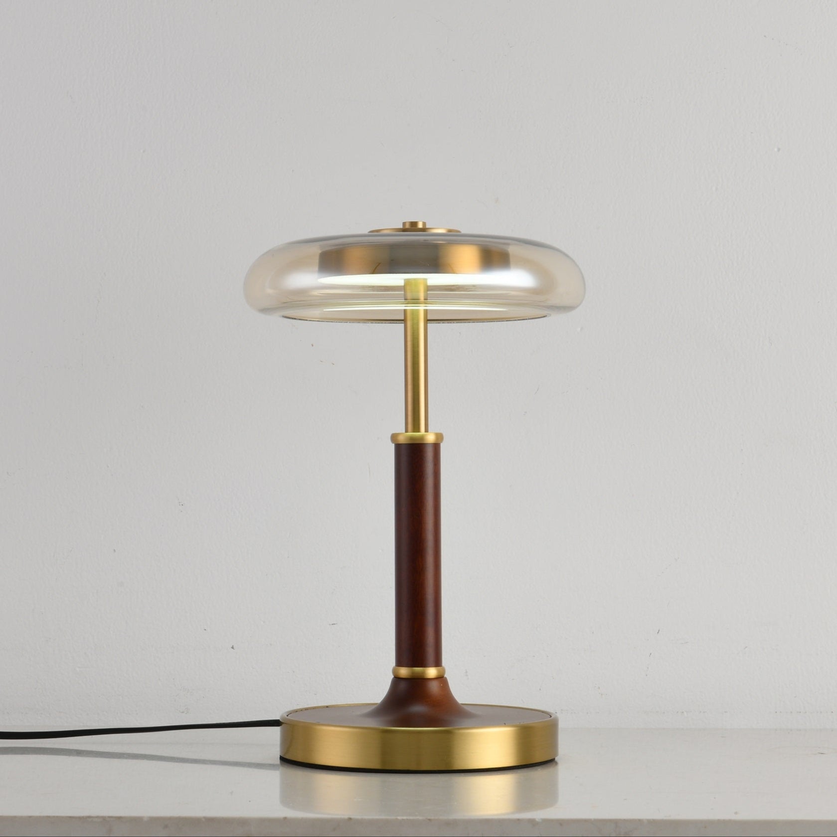 Layla Vintage Glass Table Lamp-Neutral Decor