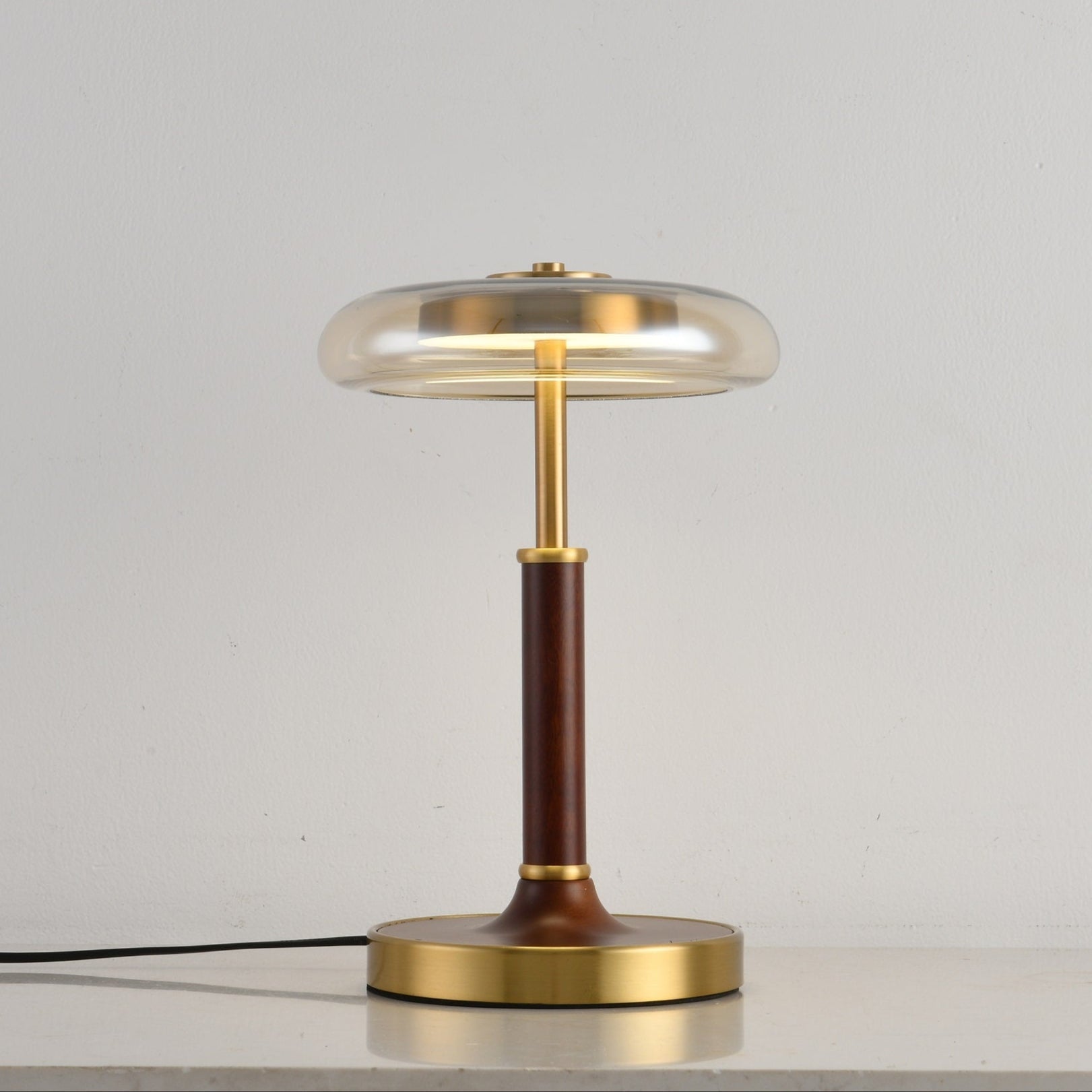 Layla Vintage Glass Table Lamp-Neutral Decor