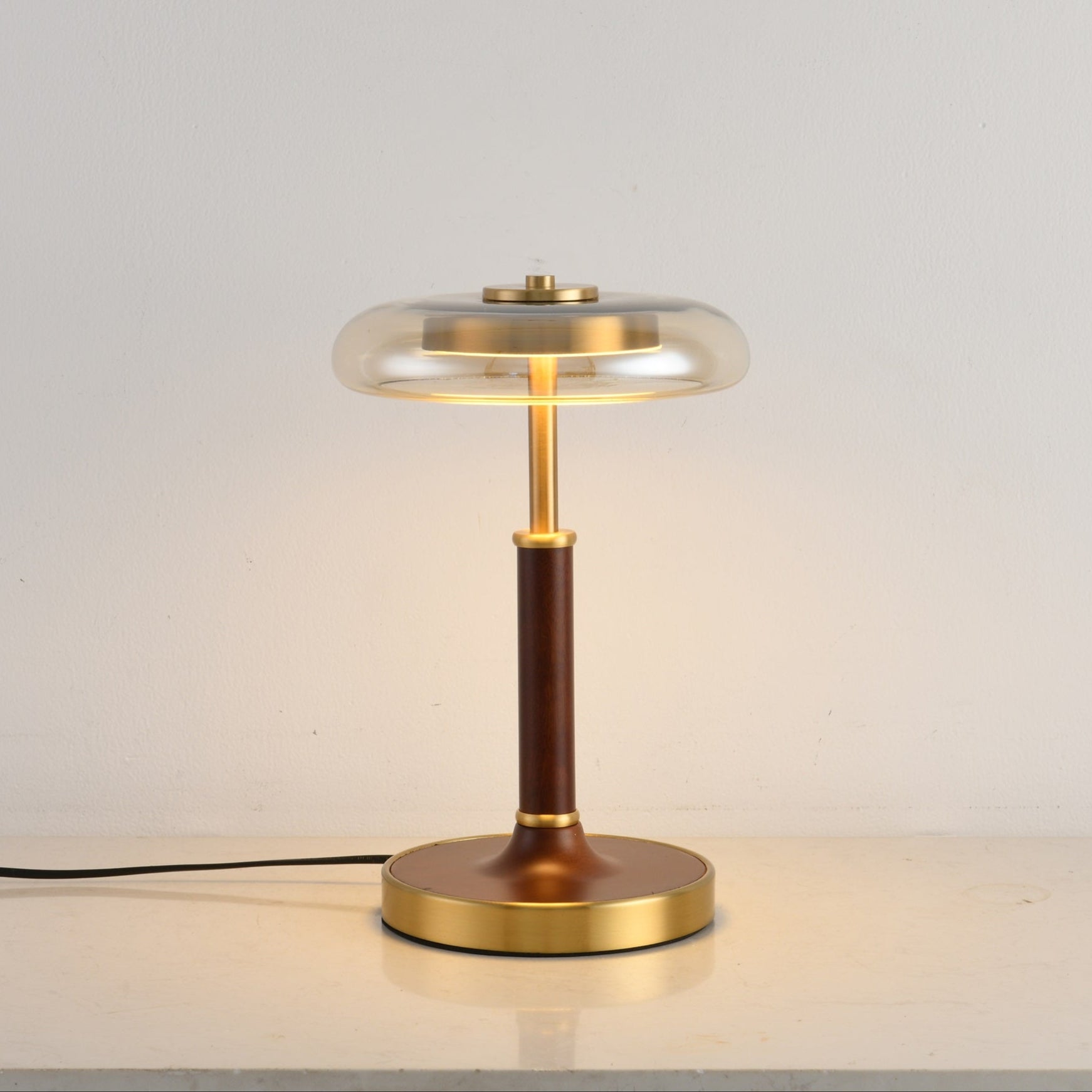 Layla Vintage Glass Table Lamp-Neutral Decor