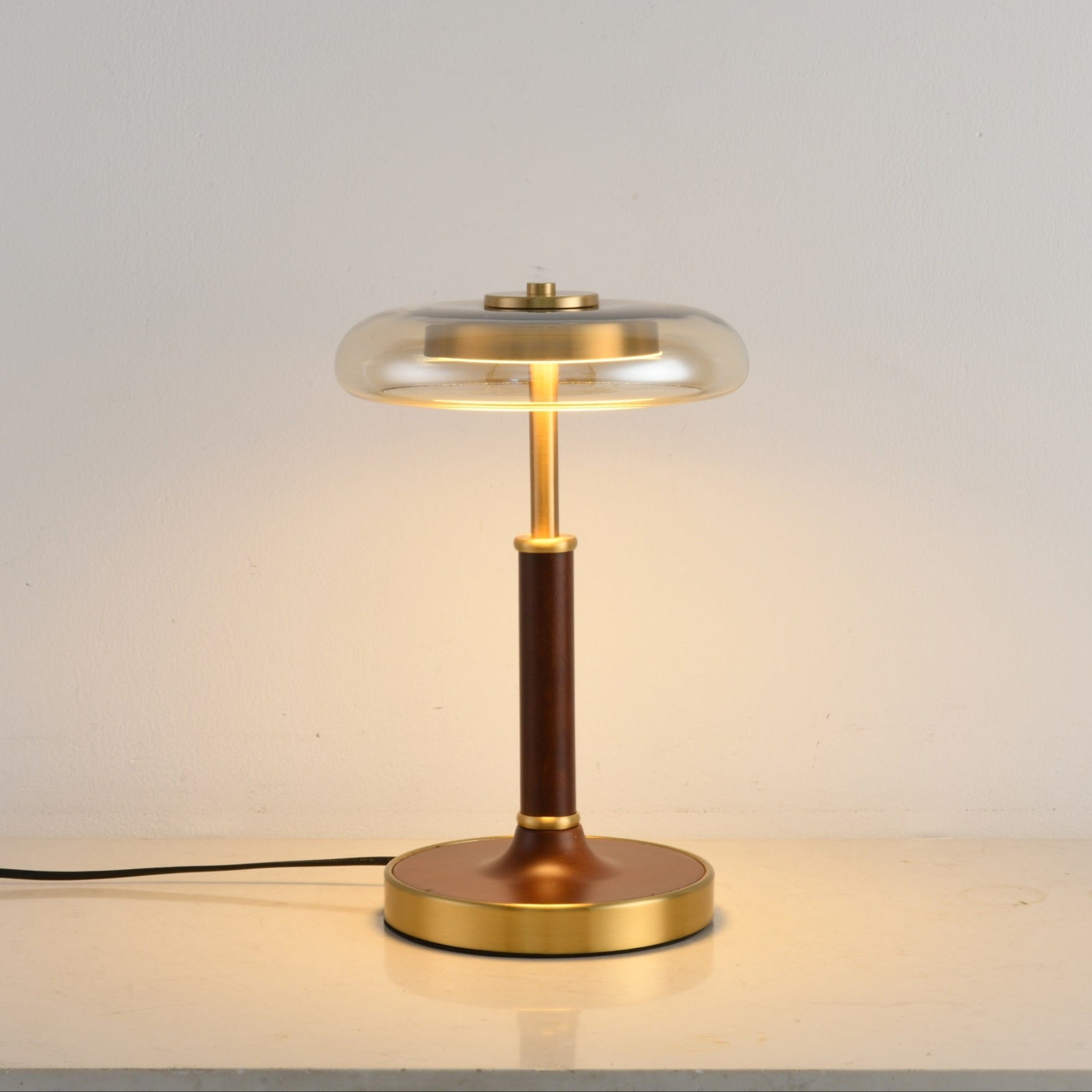 Layla Vintage Glass Table Lamp-Neutral Decor