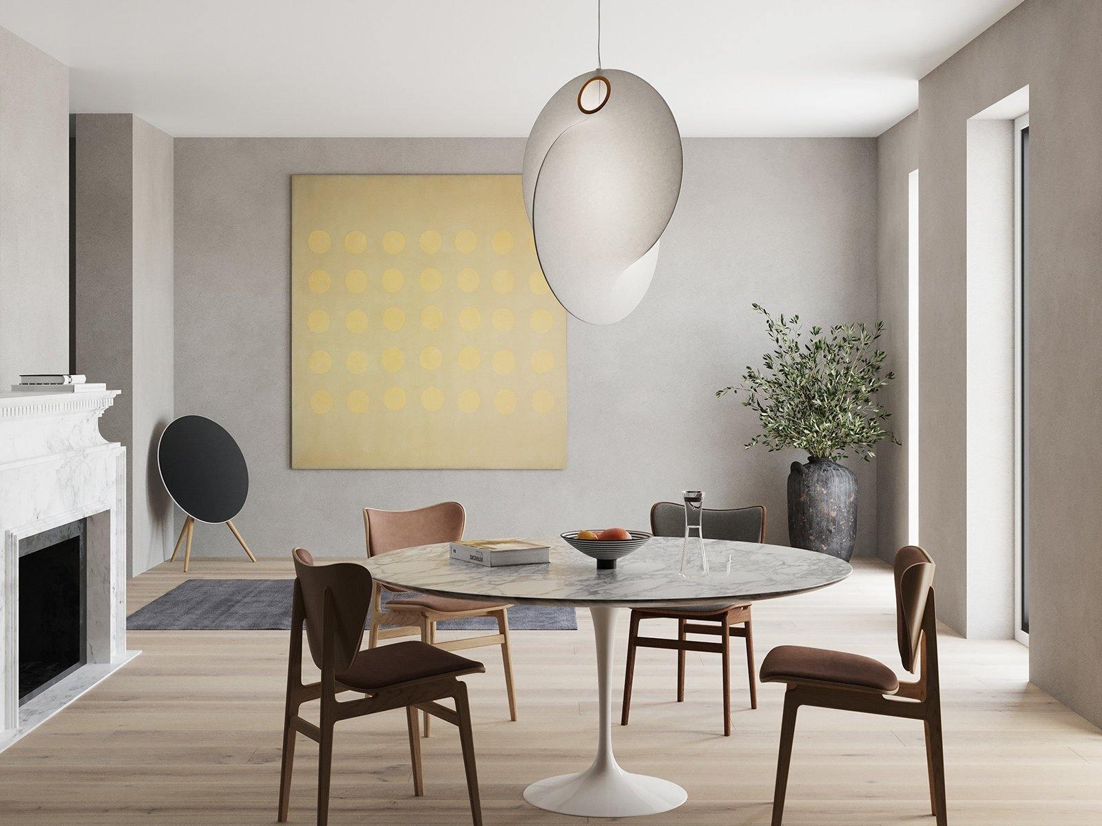Teveno Steel Artistic Pendant Lamp-Neutral Decor