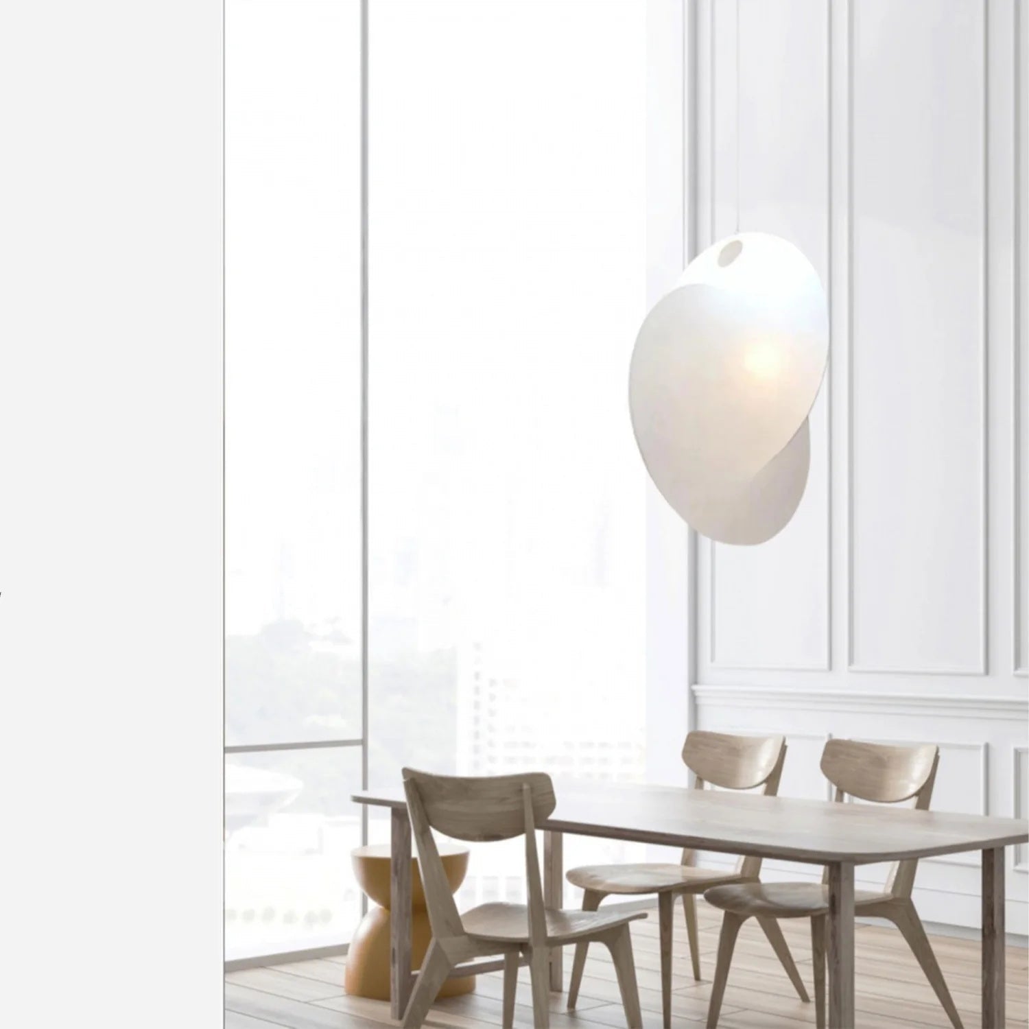 Teveno Steel Artistic Pendant Lamp-Neutral Decor