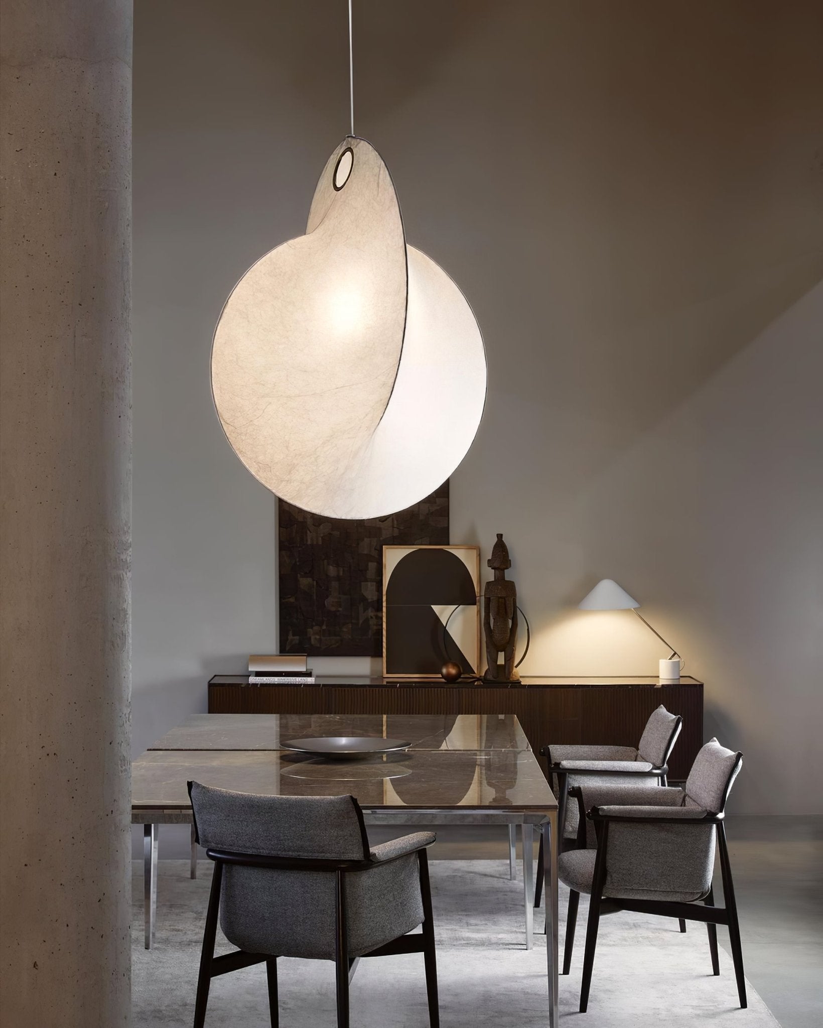 Teveno Steel Artistic Pendant Lamp-Neutral Decor