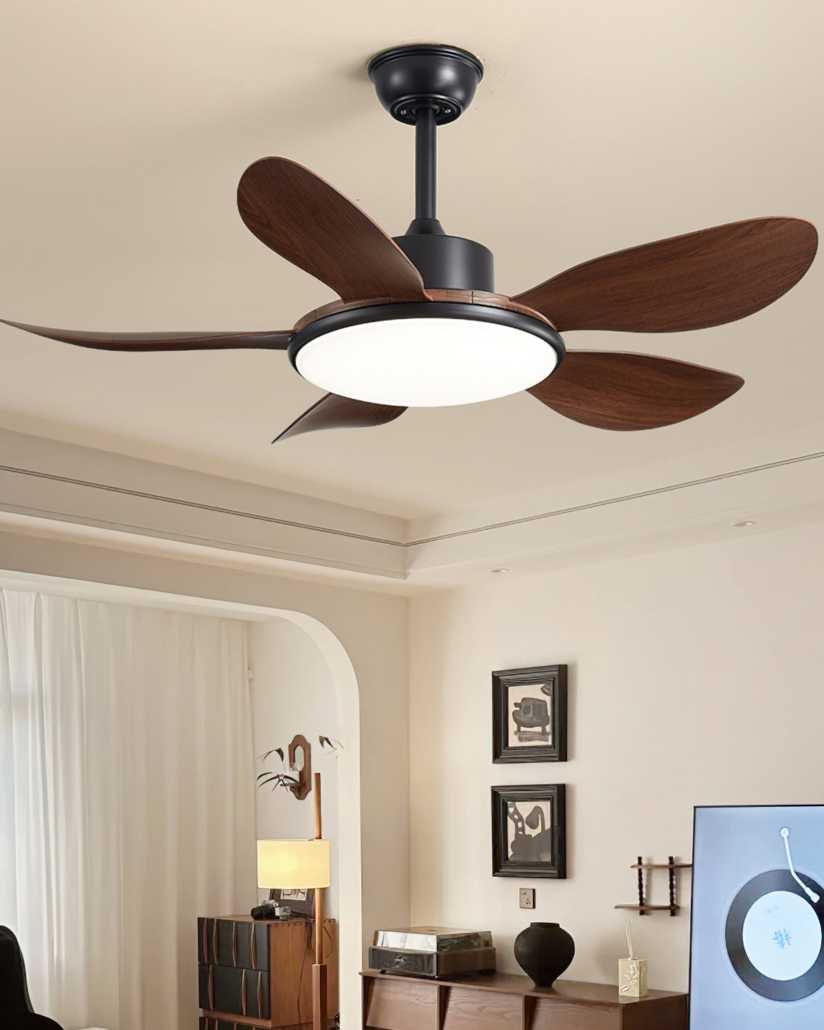 The 52-inch size option of the Ovlaim ceiling fan with light.